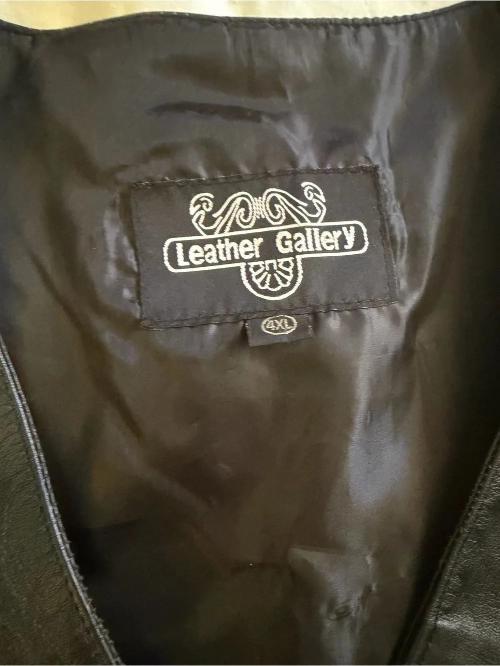 Classic Black Leather Vest - Unbranded Men's Motorcycle Vest
